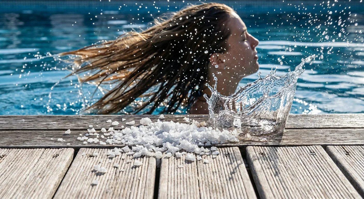 Apă de piscină, sare de mare și soare puternic, elementele care decolorează părul.