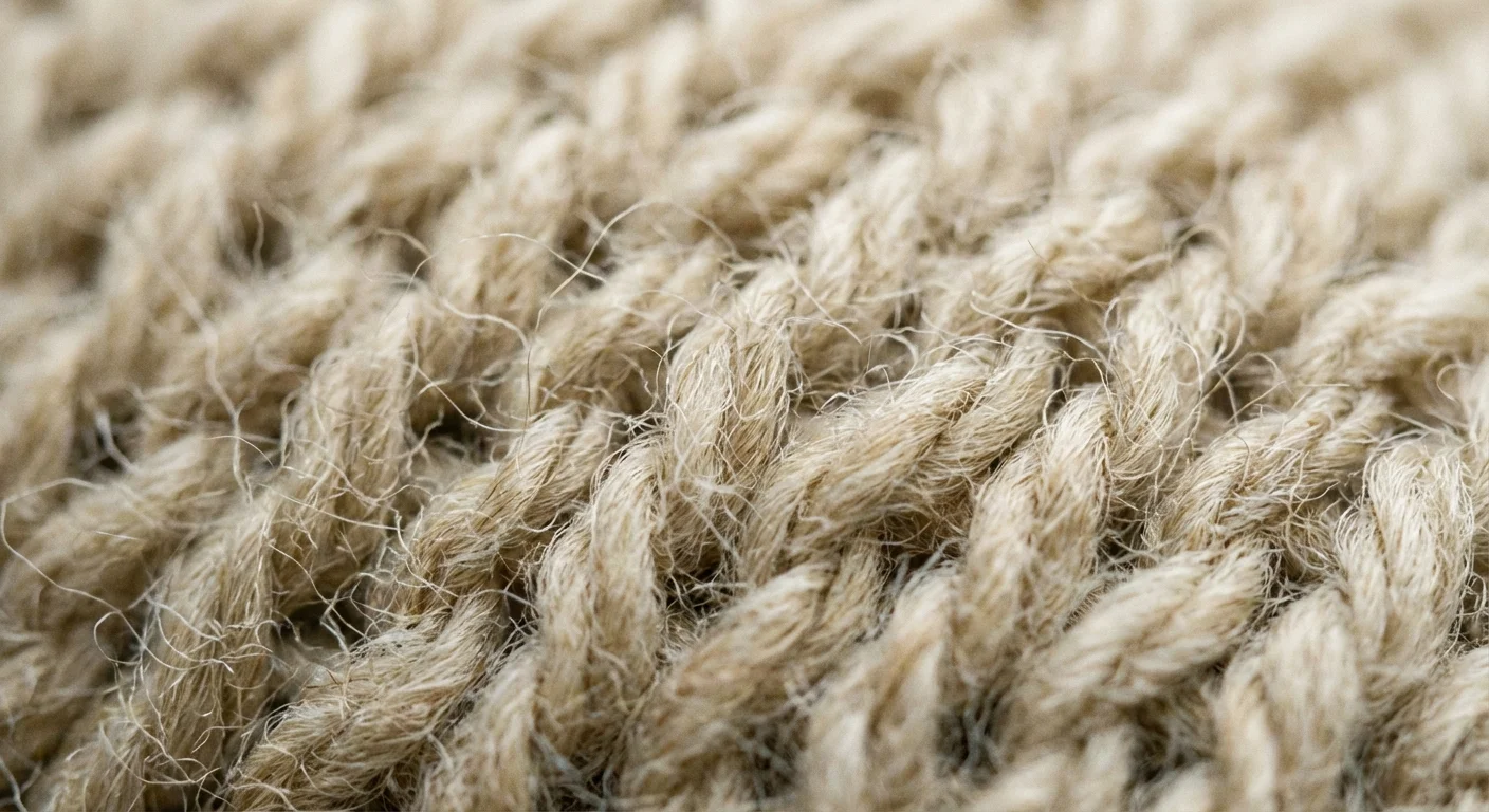 Detaliu microscopic al fibrelor de lână tricotate.